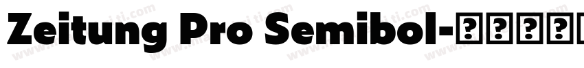 Zeitung Pro Semibol字体转换